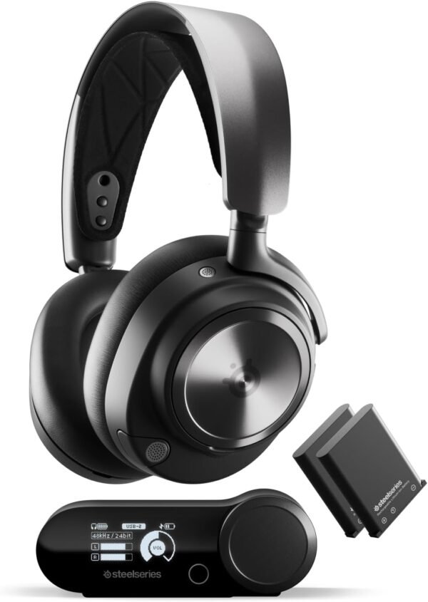 61Eqdt502lL._AC_SL1500_ SteelSeries Arctis Nova Pro Wireless Gaming Headset review with Noise Cancellation and Dual Audio Streams