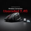 61IWwcBQPL._AC_SL1500_ Redragon M811 PRO Wireless MMO Gaming Mouse review 15 programmable buttons tested