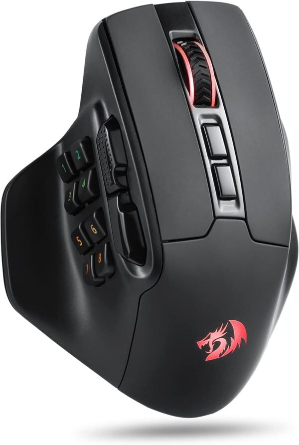 61NuRwIDbXL._AC_SL1500_ Redragon M811 PRO Wireless MMO Gaming Mouse review 15 programmable buttons tested