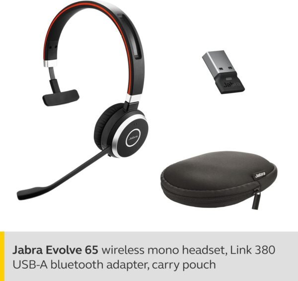 61aUPsJrs8L._AC_SL1400_ Review of Jabra Evolve 65 MS Mono Wireless Headset for Work and Music