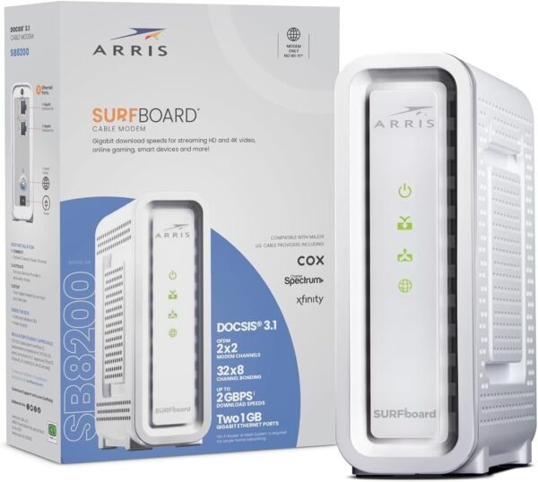 61el2GRg-ZL._AC_SL1300_ ARRIS SB8200 Cable Modem Review Fast DOCSIS 3.1 Speeds and Reliable Performance