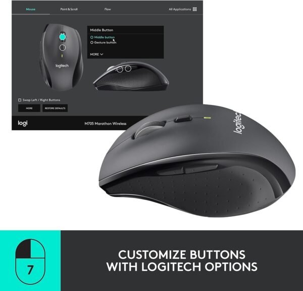 61fNZUHwlfL._AC_SL1500_ Logitech M705 Marathon Wireless Laser Mouse review is it worth buying?