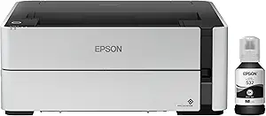 61uqkJyQ4kL.__AC_SX300_SY300_QL70_FMwebp_ Epson EcoTank ET-M1170 Wireless Monochrome Supertank Printer with Ethernet PLUS 2 Years of Unlimited Ink*,White