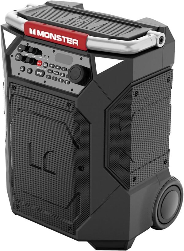 71GLmoiSC5L._AC_SL1500_ Monster Rockin' Roller 360 Bluetooth Speaker review 240W sound and 100-hour playtime