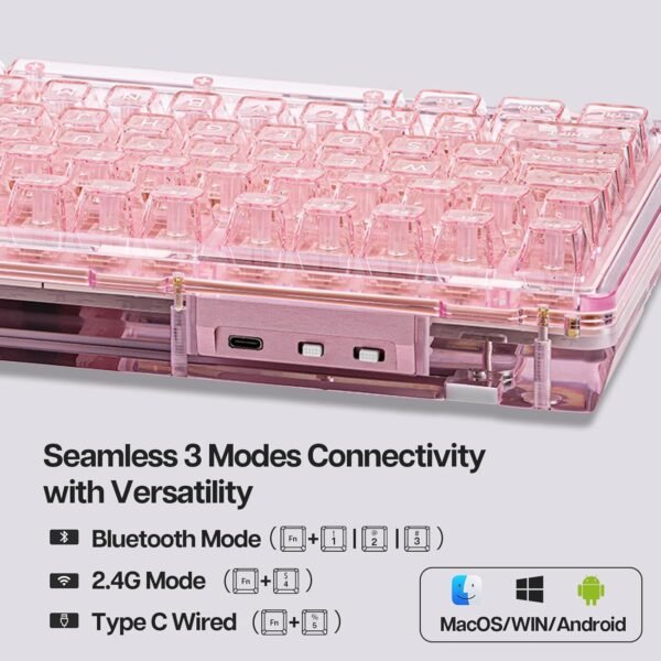 71KCROVxrL._AC_SL1500_ KiiBoom Phantom 81 Mechanical Gaming Keyboard Review Hot Swappable RGB Triple Mode Keyboard