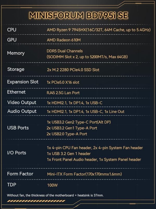 71MXf1tOhCL._AC_SL1500_ Review of MINISFORUM BD795i SE Mini ITX Motherboard with AMD Ryzen 9