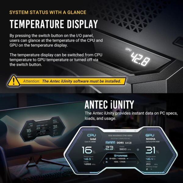 71NPt05qGNL._AC_SL1500_ Antec Performance 1 FT Full Tower Gaming Case Review High Airflow and Features