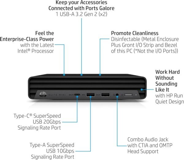 71VQ51dSlOL._AC_SL1500_ HP Elite Mini 800 G9 Desktop Review 2024 Powerful Performance with Intel i7 and DDR5 RAM