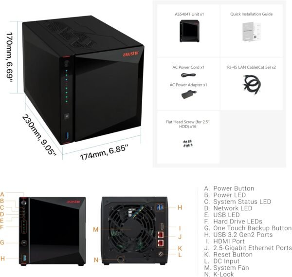 71jGQulii1L._AC_SL1500_ Comprehensive review of Asustor AS5404T 4 Bay NAS with Intel Quad-Core CPU
