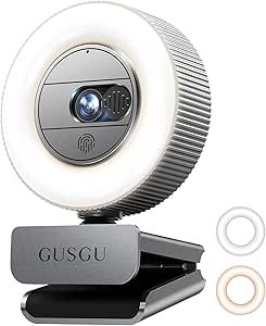 71xSu2lZH8L.__AC_SX300_SY300_QL70_ML2_ GUSGU G910 2K Quad HD Webcam Review with Microphone, Light, and Privacy Cover