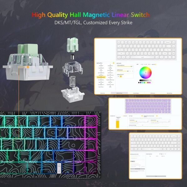 810TIXszJEL._AC_SL1500_ Womier M68 HE V2 Gaming Keyboard Review Compact RGB Mechanical Keyboard for Gamers