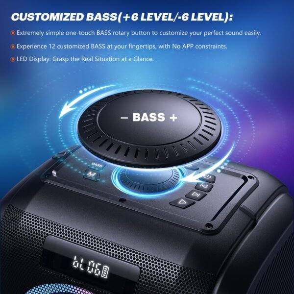 81Az1umZiHL._AC_SL1500_ W-KING T9 Pro Bluetooth Speaker Review Powerful 270W Sound with Deep Bass and Party Lights