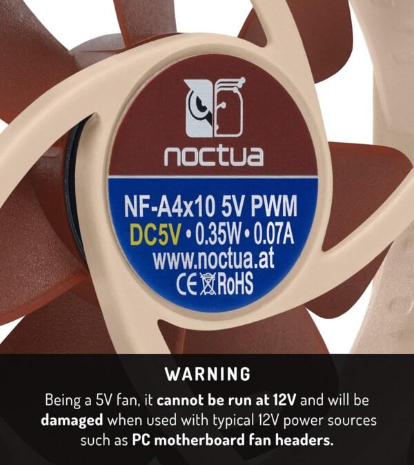 81BMLQoNqL._SL1500_-1 Noctua NF-A4x10 5V PWM, Premium Quiet Fan with USB Power Adaptor Cable, 4-Pin, 5V Version (40x10mm, Brown)