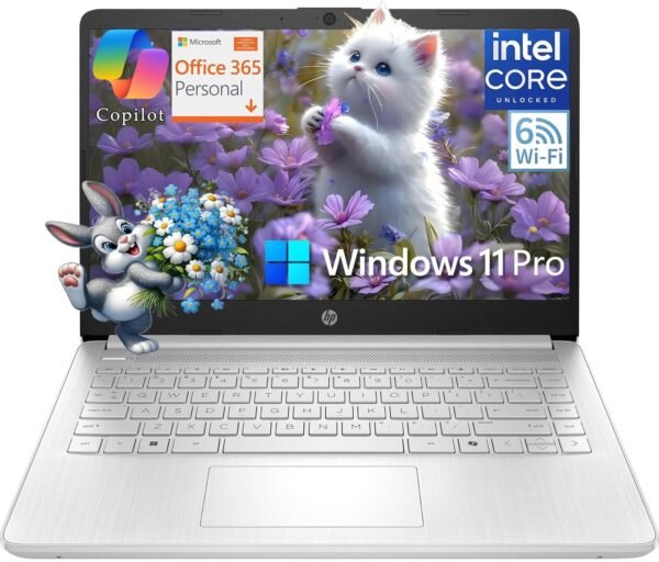 81VB08O7DL._AC_SL1500_ Review of HP 14 Student Business Laptop Natural Silver with Intel N150 Processor