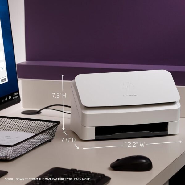 81Zncx9ttJL._AC_SL1500_ HP ScanJet Pro 3000 s3 Review Fast and Reliable Document Scanner for Office Use