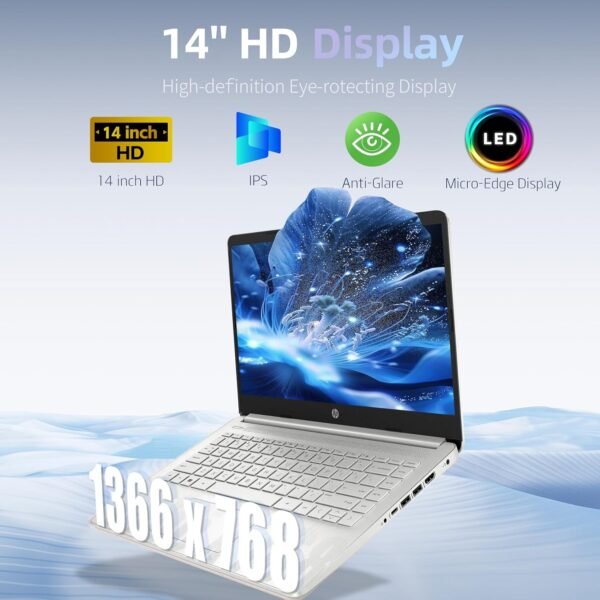 81pM8fvcE8L._AC_SL1500_ Review of HP 14 Student Business Laptop Natural Silver with Intel N150 Processor